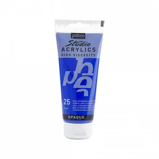 [831-025] PEBEO STUDIO ACRYLIC HV100ML LIGHT ULTRAMARINE BLUE