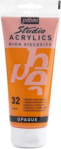 [831-032] PEBEO ACRYLIC STUDIO HV 100ML CADMIUM ORANGE HUE