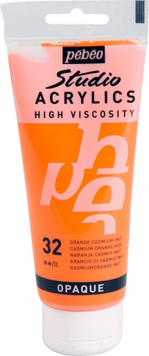 [831-032] PEBEO ACRYLIC STUDIO HV100ML CADMIUM ORANGE HUE