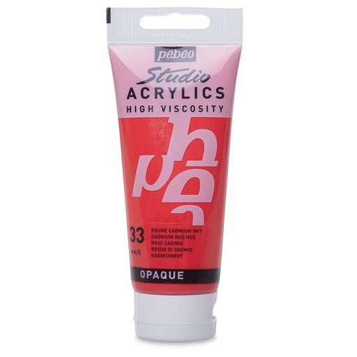 [831-033] PEBEO ACRYLIC STUDIO HV 100ML CADMIUM RED HUE