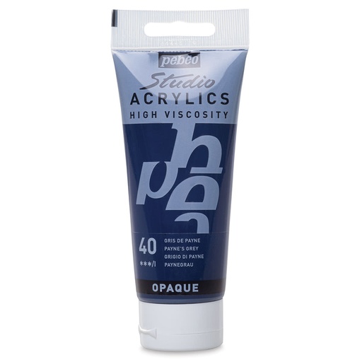 [831-040] PEBEO ACRCYLIC STUDIO HV 100ML PAYNES GREY