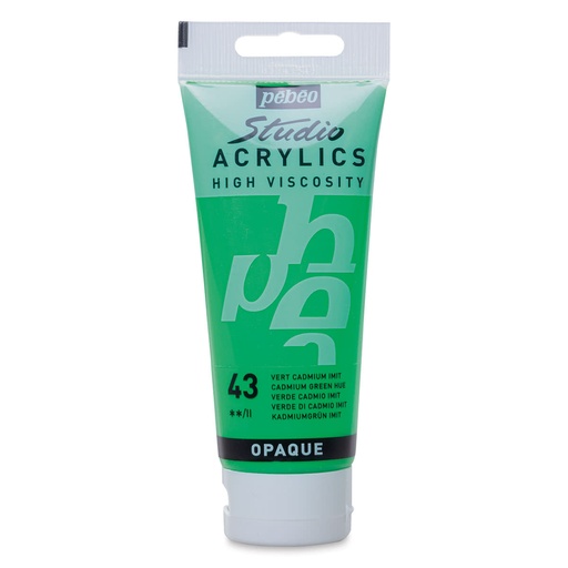 [831-043] PEBEO ACRYLIC STUDIO HV 100ML CADMIUM GREEN HUE