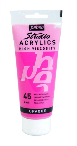 [831-045] PEBEO STUDIO ACRYLIC HV T100ML VIVID PINK