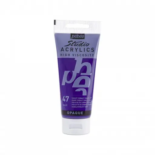 [831-047] PEBEO ACRYLIC STUDIO HV100ML DARK COBALT VIOLET HUE