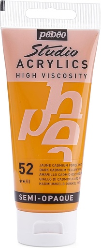 [831-052] PEBEO ACRYLIC STUDIO HV 100ML DARK CADMIUM YELLOW HUE