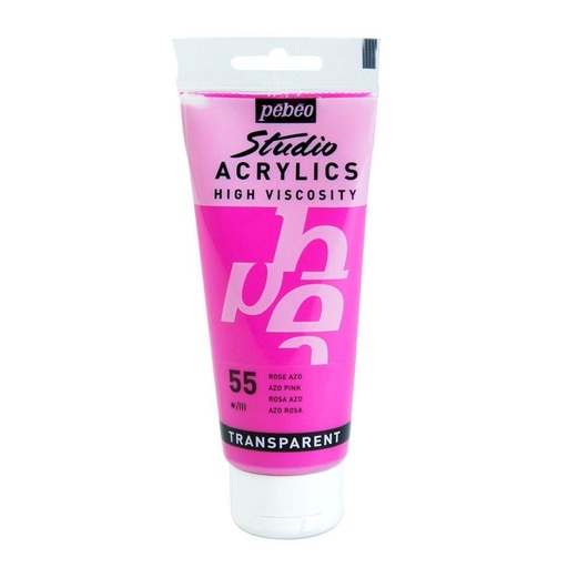 [831-055] PEBEO ACRYLIC STUDIO HIGH VELOCITY 100ML AZO PINK