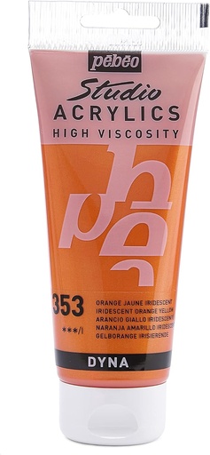[832-353] PEBEO ACRYLIC STUDIO HV 100ML IRIDESCENT YELLOW ORANGE