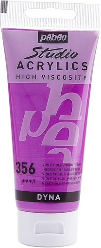 [832-356] PEBEO ACRYLIC STUDIO HIGH VELOCITY 100ML  IRIDESCENT BLUE VIOLET