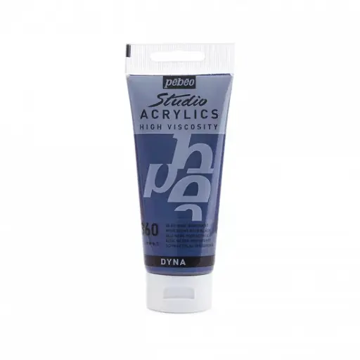 [832-360] PEBEO ACRYLIC STUDIO HV100ML IRIDESCENT BLUE-BLACK