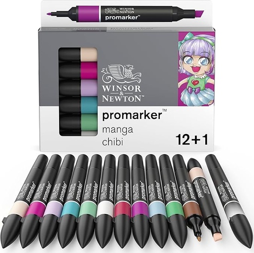  WINSOR & NEWTON PROMARKER 12+1 MANGA CHIBI