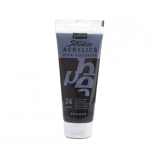 [837026] PEBEO STUDIO ACRYLIC HV100ML MARS BLACK