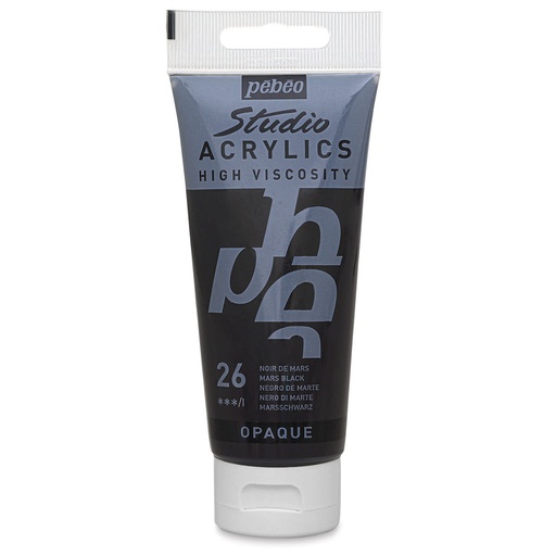 [837026] PEBEO STUDIO ACRYLIC HV100ML MARS BLACK