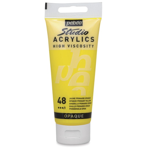 [837048] PEBEO STUDIO ACRYLIC HV 100ML PRIMARY YELLOW