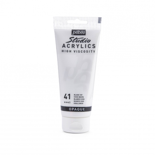 [837041] PEBEO STUDIO ACRYLIC HV 100ML VIVID WHITE