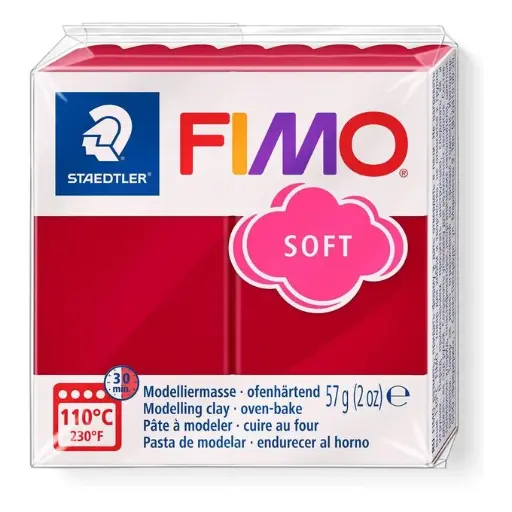 [8021-26] STAEDTLER MODELLING CLAY FIMO SOFT 454G CHERRY RED 8021-26