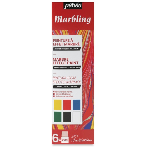 [756495] PEBEO INITIA MARBLING SET 6X20ML