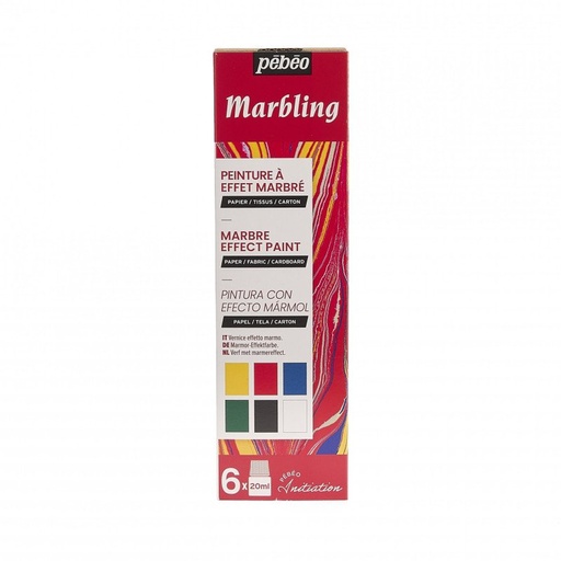 [756495] PEBEO INITIA MARBLING SET 6X20ML