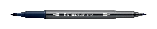 [3001-36] STAEDTLER DOUBLE-ENDED WATERCOLOUR BRUSH PEN INDIGO BLUE