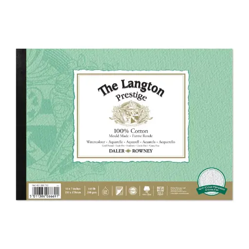 DALER ROWNEY LANGTON PRESTIGE WATERCOLOUR COLD PRESS COTTON PADS 300GSM