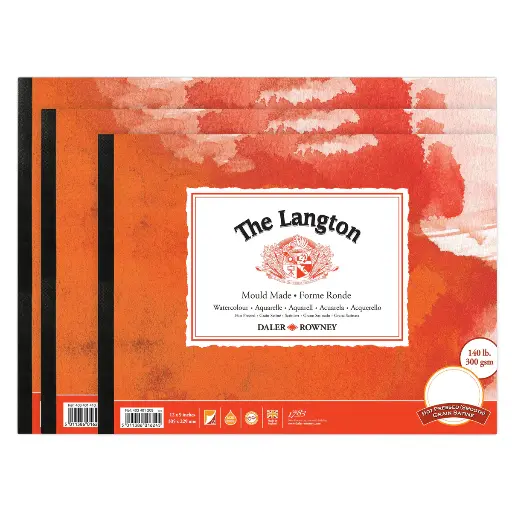 DALER ROWNEY LANGTON WATERCOLOUR HOT PRESSED PADS 300GSM