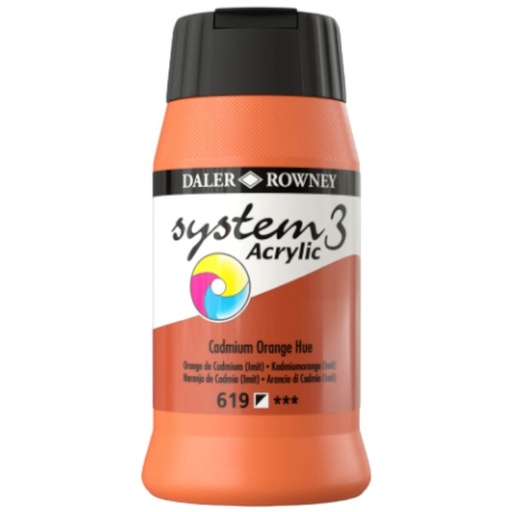 DALER ROWNEY  SYSTEM 3 ACRYLIC PAINT 500ML