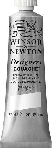 WINSOR & NEWTON DESIGNERS GOUACHE 14ML TUBE PERMANENT WHITE