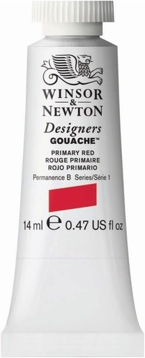 WINSOR & NEWTON DESIGNERS GOUACHE 14ML TUBE PRIMARY RED