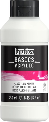 [8870302] LIQUITEX BASICS ACRYLIC ADDITIVE 250ML BTL GLOSS FLUID MEDIUM