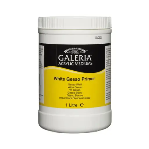 [3054948] WINSOR & NEWTON GALERIA ACRYLIC ADDITIVE 1L POT WHITE GESSO PRIMER