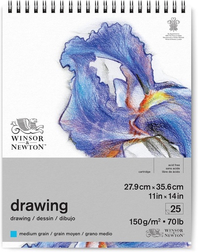 [6691013] WINSOR & NEWTON DRAWING PADW MEDIUM 150 28X36P 25S