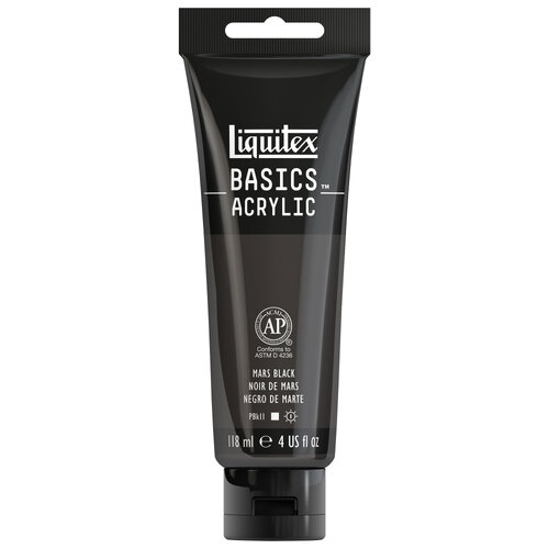 [8870022] LQX BASICS ACRYLIC COLOUR 118ML MARS BLACK ROW