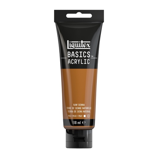 [8870027] LIQUITEX BASICS ACRYLIC COLOUR 118ML RAW SIENNA ROW