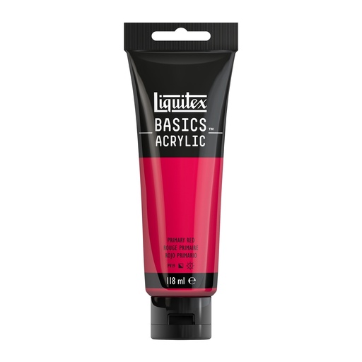 [8870040] LIQUITEX BASICS ACRYLIC COLOUR 118ML PRIMARY RED ROW