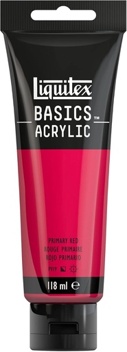 LIQUITEX BASICS ACRYLIC COLOUR 118ML PRIMARY RED