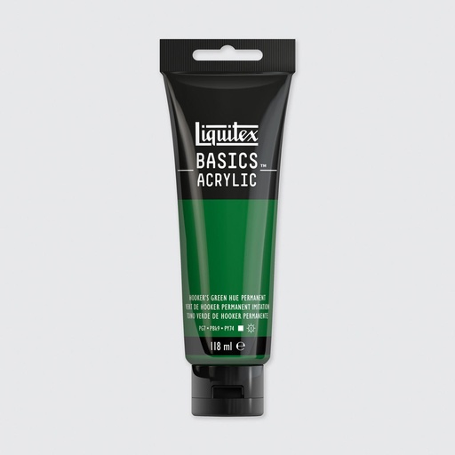 LIQUITEX BASICS ACRYLIC COLOUR 118ML HOOKER'S GREEN HUE PERMANENT