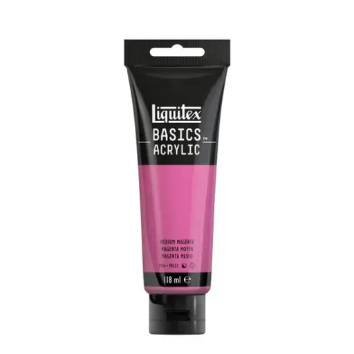 LIQUITEX BASICS ACRYLIC COLOUR 118ML MAGENTA MEDIUM