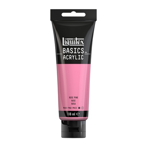 [8870078] LIQUITEX BASICS ACRYLIC COLOUR 118ML ROSE PINK ROW