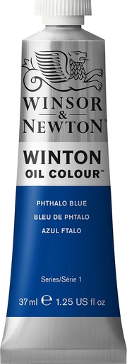 WINSOR & NEWTON WINTON OIL COLOUR 37ML TUBE PHTHALO BLUE