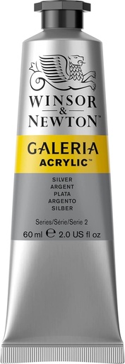 [2120617] WINSOR & NEWTON GALERIA ACRYLIC COLOUR 60ML TUBE MET SILVER