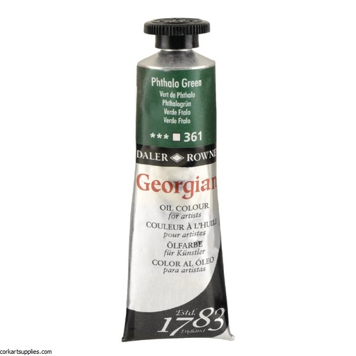 DALER ROWNEY GEORGIAN 38ML PHTHALO GREEN