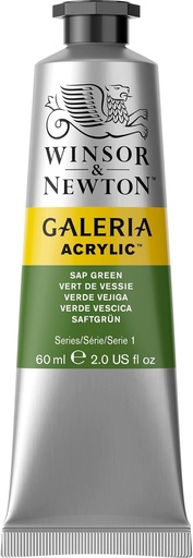 [2120599] WINSOR & NEWTON GALERIA ACRYLIC COLOUR 60ML TUBE SAP GREEN