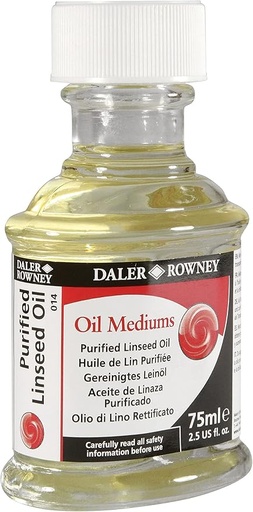 DALER ROWNEY PURIFIED LINSEED OIL 75ML