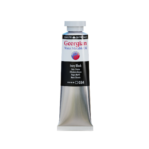 DALER ROWNEY WATER MIXABLE OIL COLOUR 37ML IVORY BLACK