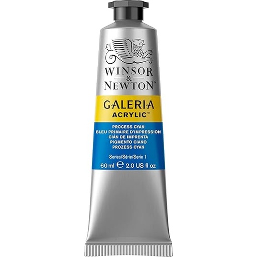 [2120535] WINSOR & NEWTON GALERIA ACRYLIC COLOUR 60ML TUBE PROCESS CYAN