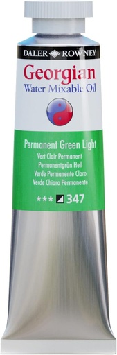DALER ROWNEY WATER MIXABLE OIL COLOUR 37ML PERMANENT GREEN LIGHT