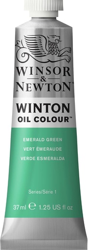 WINSOR & NEWTON WINTON OIL COLOUR 37ML TUBE EMERALD GREEN