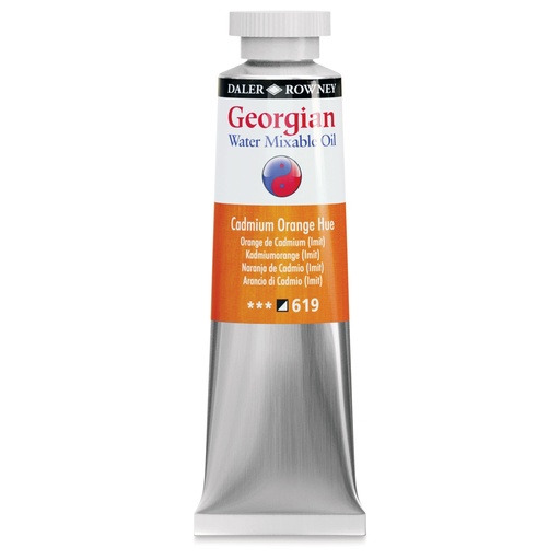 DALER ROWNEY WATER MIXABLE OIL COLOUR 37ML CADMIUM ORANGE HUE