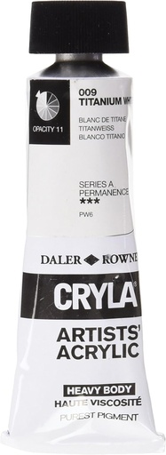 [D125075009] DALER ROWNEY CRYLA 75ML TITANIUM WHITE