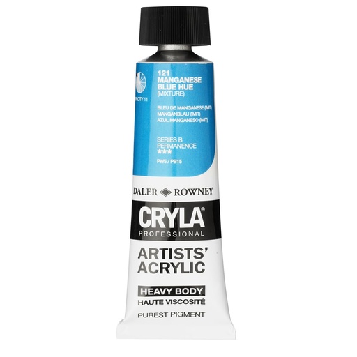 DALER ROWNEY CRYLA 75ML MANGANESE BLUE HUE HEAVY BODY