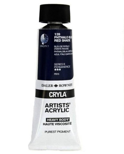 DALER ROWNEY CRYLA 75ML PHTHALO BLUE RED SHADE HEAVY BODY